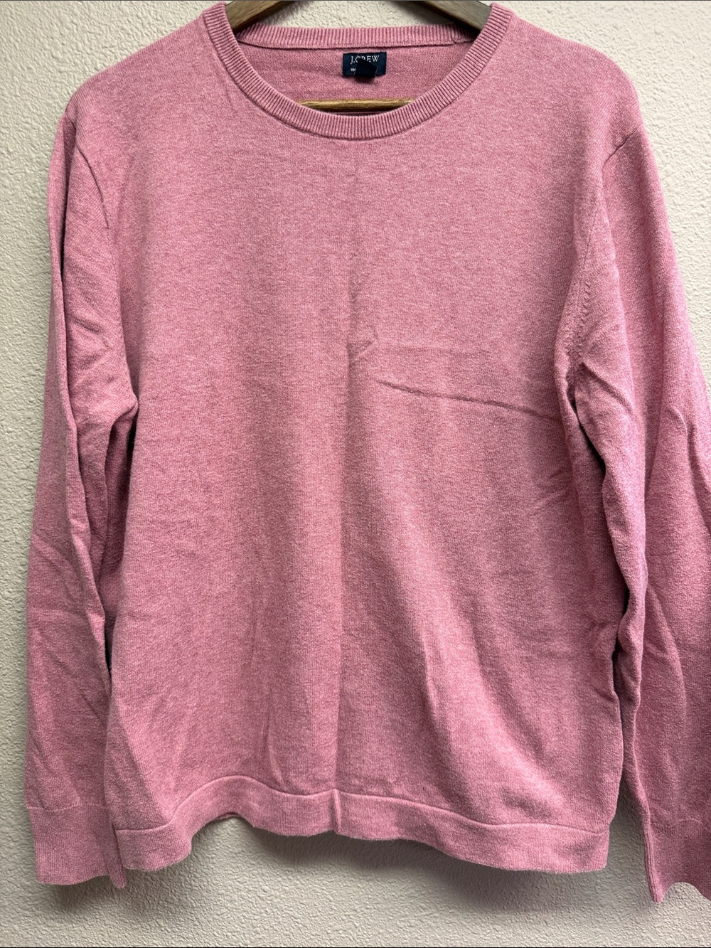 J. Crew Men's Dusty Rose Crewneck Sweater